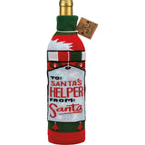 "To Santa's Helper From Santa" Bottle Sock #100-S180
