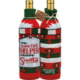 "To Santa's Helper From Santa" Bottle Sock #100-S180