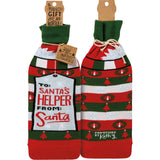"To Santa's Helper From Santa" Bottle Sock #100-S180