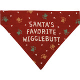 "Cookie Tester - Santa's Favorite Wigglebutt" Small Pet Bandana #100-C266