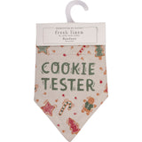 "Cookie Tester - Santa's Favorite Wigglebutt" Small Pet Bandana #100-C266
