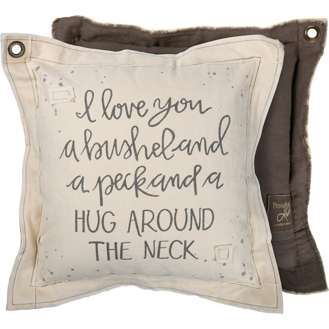 "ILY a Bushel and a Peck" Pillow #100-B160