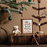 "Have Yourself A Merry Christmas" Box Sign #100-C178