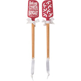 "Baking Spirits Bright" Silicone Spatula for Christmas Gift #100-C233