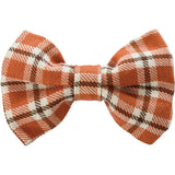 Fall Plaid Pet Bow Tie for Thanksgiving and Halloween #100-H157