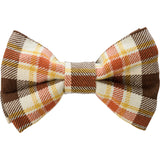 Fall Plaid Pet Bow Tie for Thanksgiving and Halloween #100-H157