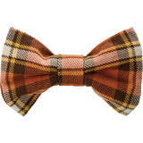 Fall Plaid Pet Bow Tie for Thanksgiving and Halloween #100-H157