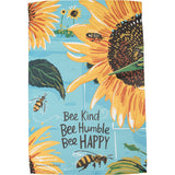 "Bee Kind, Bee Humble, Be Happy" Garden Flag #100-S555