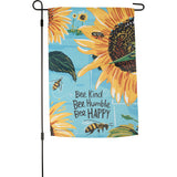 "Bee Kind, Bee Humble, Be Happy" Garden Flag #100-S555