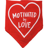 "Cuddle Buddy" "Motivated by Love" Reversible Pet Bandana for Dogs and Cats #100-1459