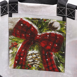 Winter Wreath Shopping Tote Bag for Christmas #100-C183