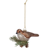 Partridge Glass Christmas Ornament #100-C227