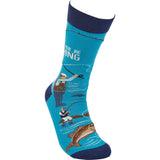 "I'd Rather be Fishing" Socks #100-S321