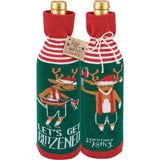 "Let's Get Blitzened" Bottle Sock #100-S177