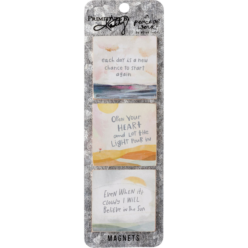 "New Chance To Start Again" Inspirational Landscape Magnet Set of Three #100-1538