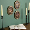 Hanging Oval Wall Decor Set of 3- Hidden Garden #1668