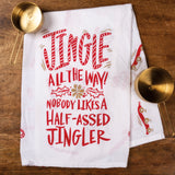 "Jingle All the Way" Kitchen Towel for Christmas Decoration #100-S506