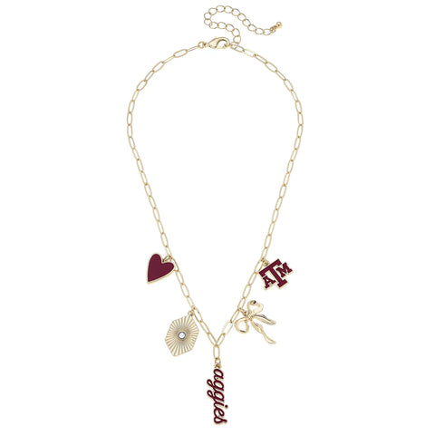 Texas A&M Aggies Paperclip Charm Necklace