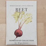 MIGardener Seeds Beets Detroit Dark Red Homestead Collection