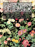 IOD Decor Transfer Rose Botanical 12" X 16" Pad by Iron Orchid Designs