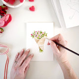 Emily Lex Studios Watercolor Paintable Notecards Love Sweet Love