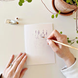 Emily Lex Studios Watercolor Paintable Notecards Potted Plants
