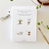 Emily Lex Studios Watercolor Paintable Notecards Potted Plants