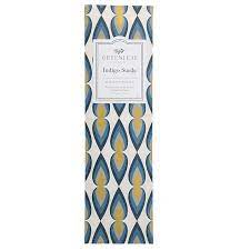 Greenleaf Slim Sachet Indigo Suede Set of 3 Sachets