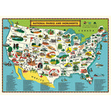 Cavallini Poster USA Map
