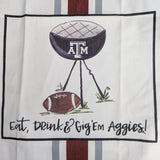 Texas A&M BBQ Tailgate Apron "Eat, Drink, & Gig 'Em Aggies!" #AG101