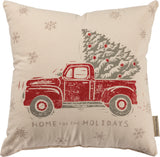 Pillow - "Home for the Holidays" Red Truck #100-B151