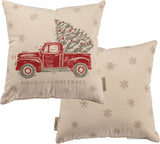 Pillow - "Home for the Holidays" Red Truck #100-B151