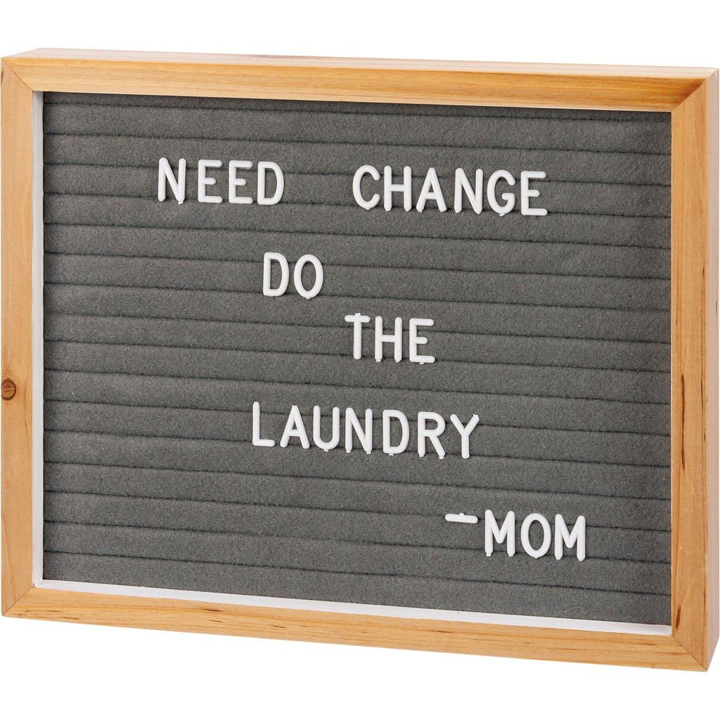 Natural Gray Letter Board #100-1526