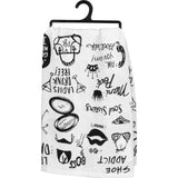 Tea Towel For Best Friend "Drink Cuss too Much" #100-S205