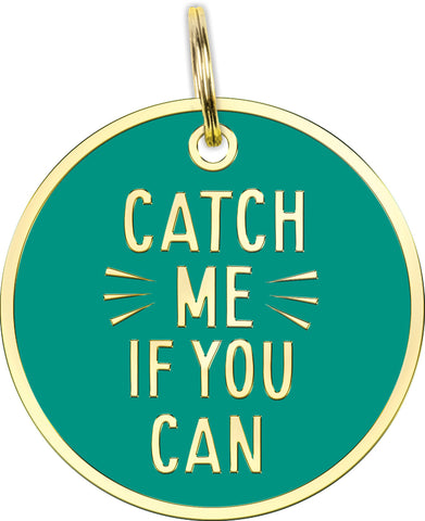 Pet Collar Charm "Catch Me If You Can" #100-1217