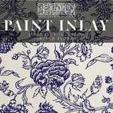 IOD Paint Inlay Indigo Floral by Iron Orchid Designs