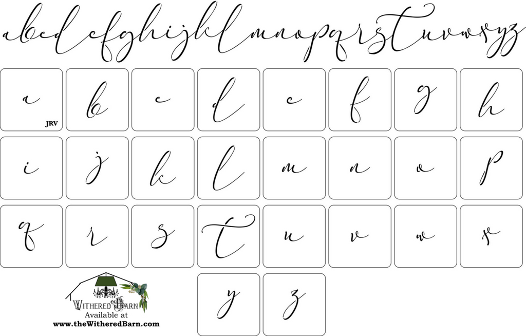 JRV Stencil Script Font