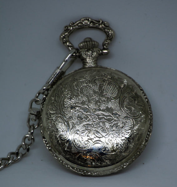 Vintage Eagle American Pocket Watch Silver and Gold Japan MOVT Bird's
