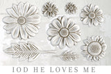 IOD Decor Mould He Loves Me by Iron Orchid Designs