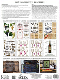 IOD Decor Transfer Cheers 12"X 16" Pad by Iron Orchid Designs