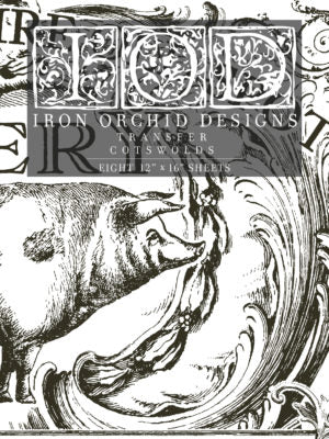 IOD Decor Transfer Cotswolds 12" X 16" Pad by Iron Orchid Designs