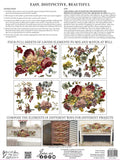 IOD Decor Transfer Floral Anthology 12" X 16" Pad by Iron Orchid Designs