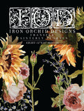 IOD Decor Transfer Painterly Florals 12"X 16" Pad by Iron Orchid Designs