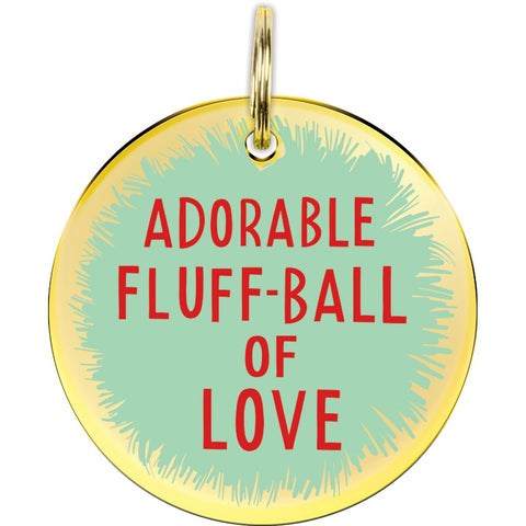 Pet Collar Charm "Adorable Fluff-Ball of Love" #100-1218