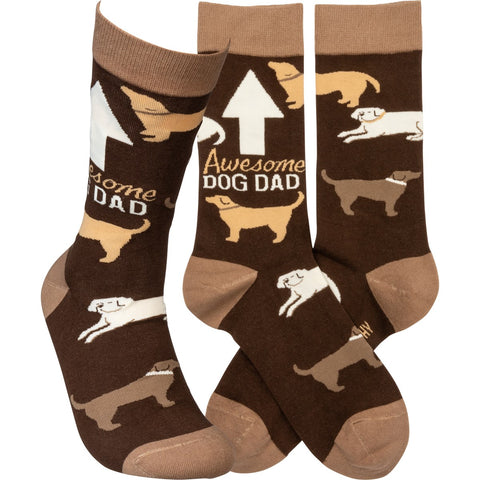 Socks "Awesome Dog Dad" #100-S111