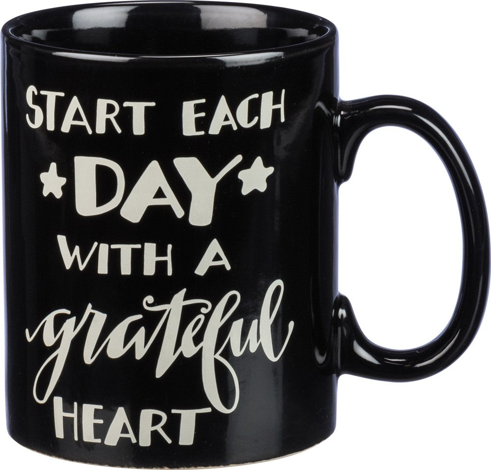 Coffee Mug "Start Each Day With A Grateful Heart" #1666