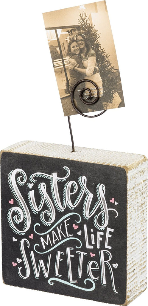Photo Holder Block Gift for Sister #100-923