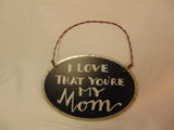 Photo Frame & Tin I Love You Mom Hanger #767