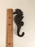 Cast Iron Sea Horse Wall Hook or Hanger #100-235