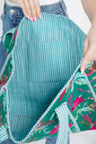 Quilted Tote Bag- Bird